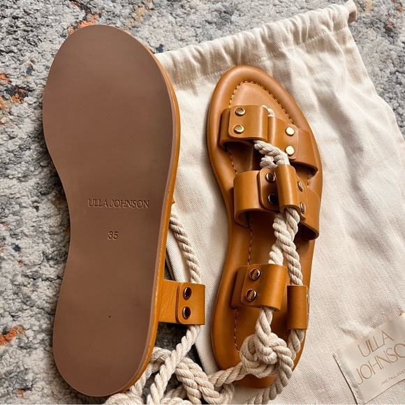 ULLA‎ JOHNSON Eva Rope Sandals Caramel size 35 NWOT - Picture 6 of 7
